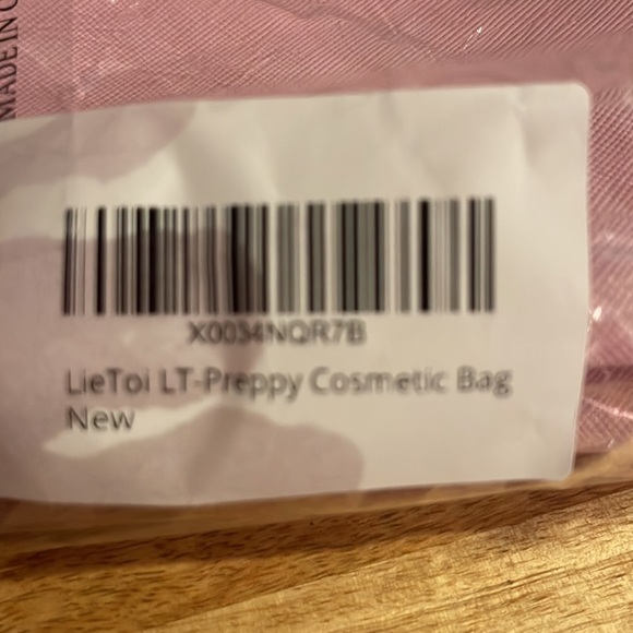 PREPPY Cosmetic Bag 💗 BRAND NEW - Baby Pink - NWT - Picture 6 of 6